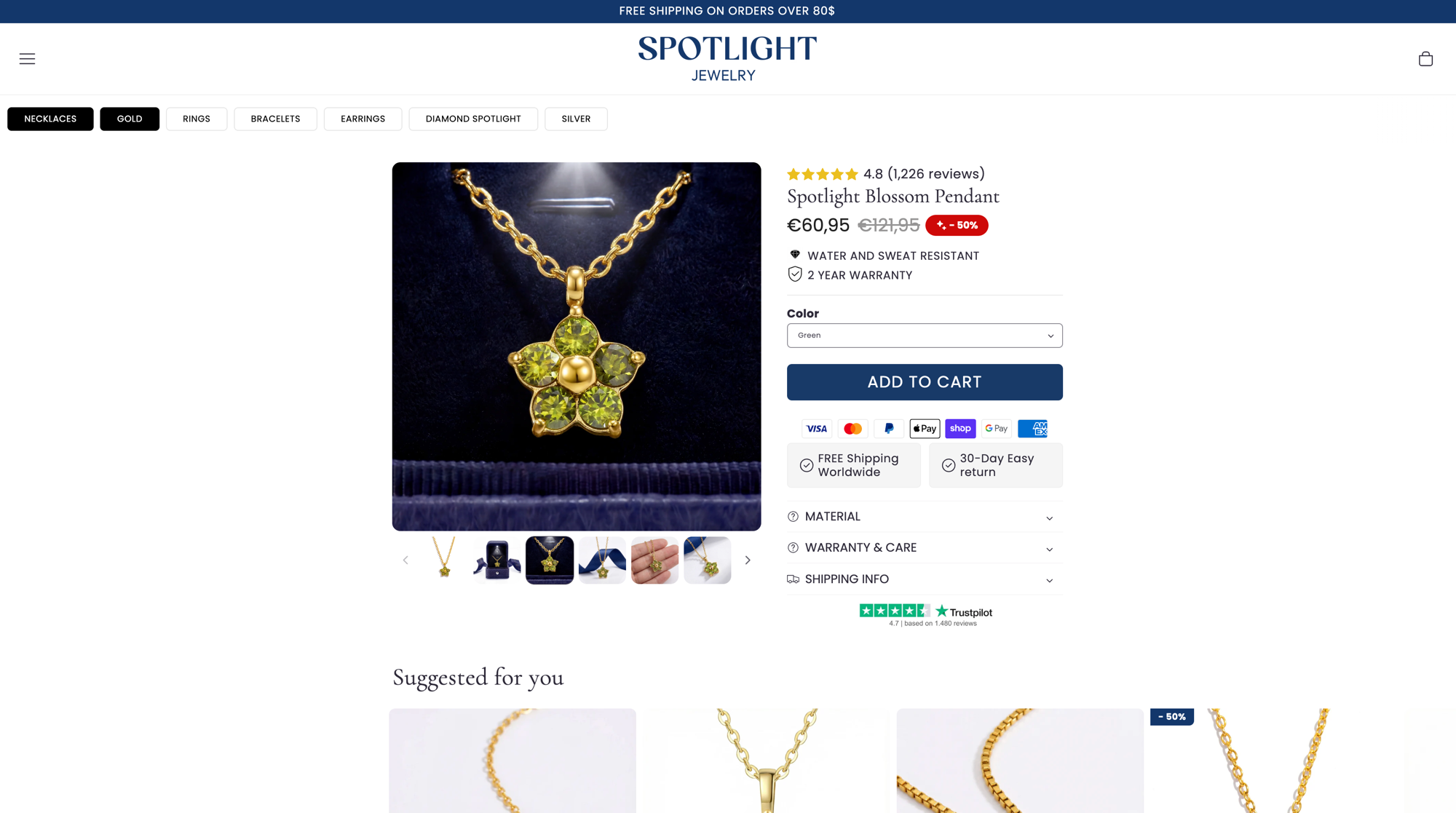 Spotlight Jewelry store online